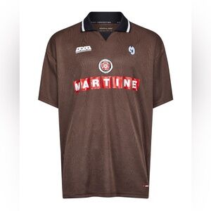 Martine Rose football Jersey - Brown